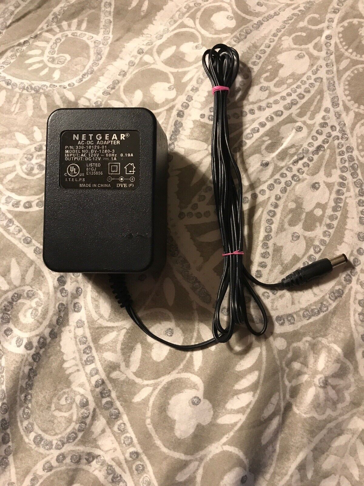 *Brand NEW*DVE Original Genuine NETGEAR 12V 1A AC DC Adapter DV-1280-3 330-10129-01 Power Supply